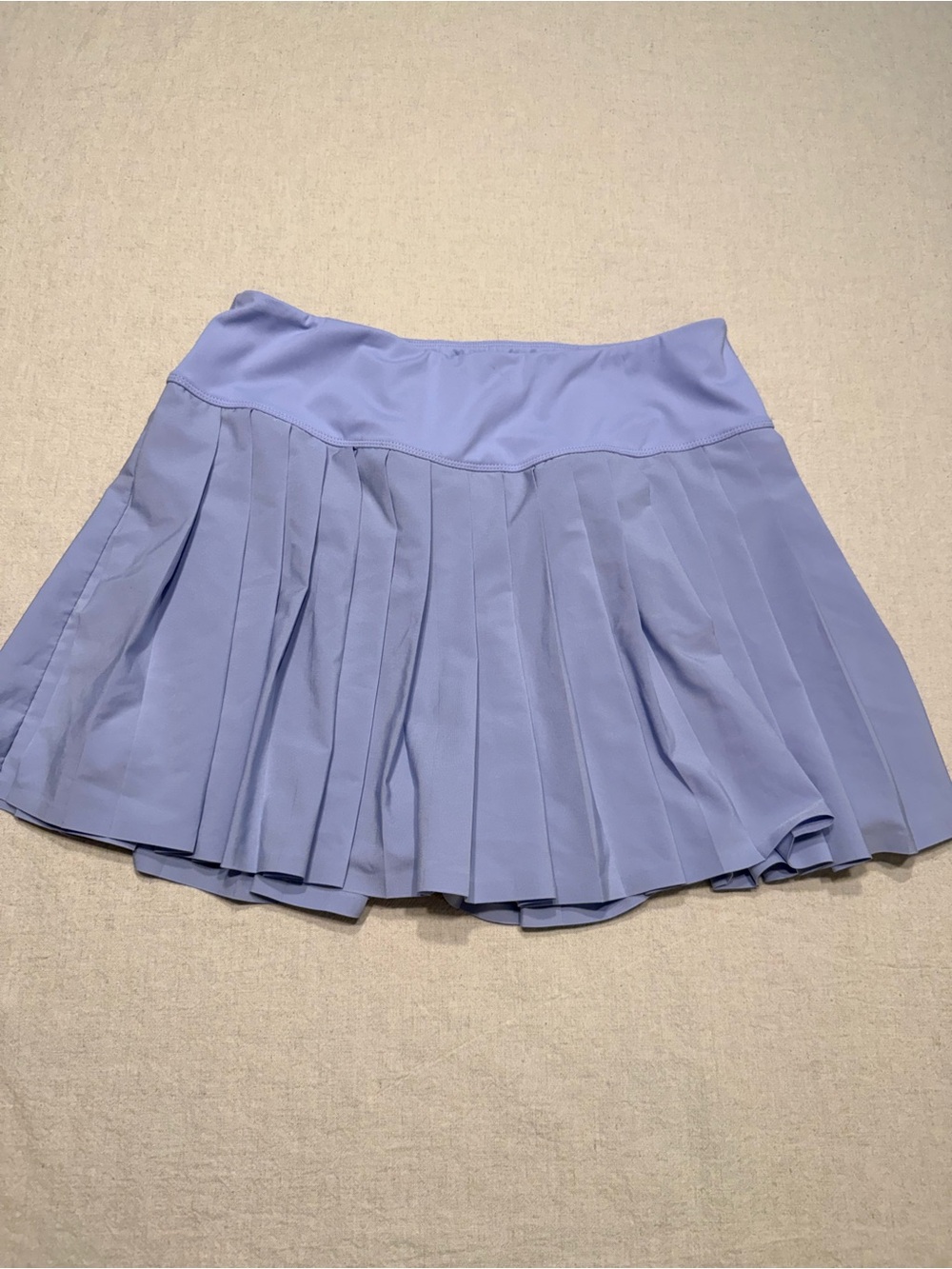 Apana Lavender Blue Pleated Skater Skirt